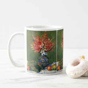 Caneca De Café Natureza-morta com Flores e Frutas de Pierre Renoi