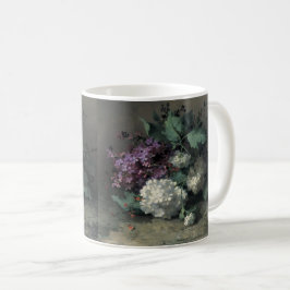 Caneca De Café Natureza Morta com Lilases por Margaretha Roosenbo