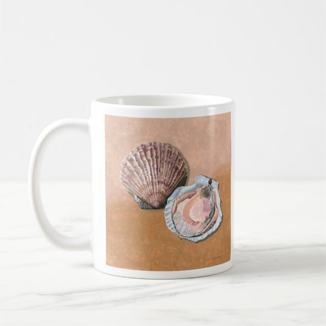 Caneca De Café Natureza Morta de Vieiras (Esquerda)