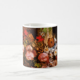 Caneca De Café Natureza-morta Flores em um Vaso por Vincent van G