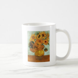 Caneca De Café Natureza-morta - Vaso com doze Girassóis, Vincent
