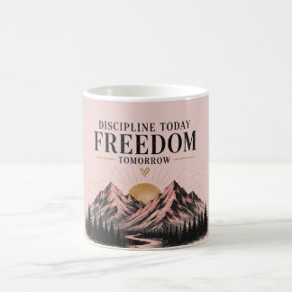 Caneca De Café Natureza Rosa Motivacional
