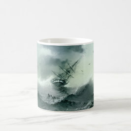 Caneca De Café Naufrágio (por Ivan Aivazovsky)