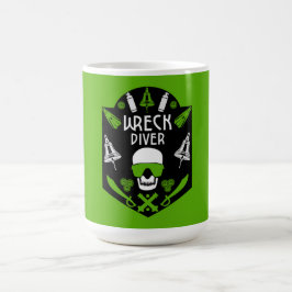 Caneca De Café naufrágios de mergulho no mar