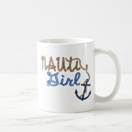 Caneca De Café Nauti Girl Rope Knoe Anchor