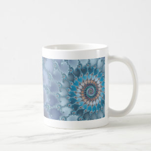 Caneca De Café Nautilus - arte do Fractal