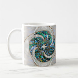 Caneca De Café Nautilus Shell - Abalone e Pérola