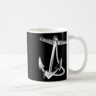 Caneca De Café Naval Âncora de Navios Náuticos à Vela