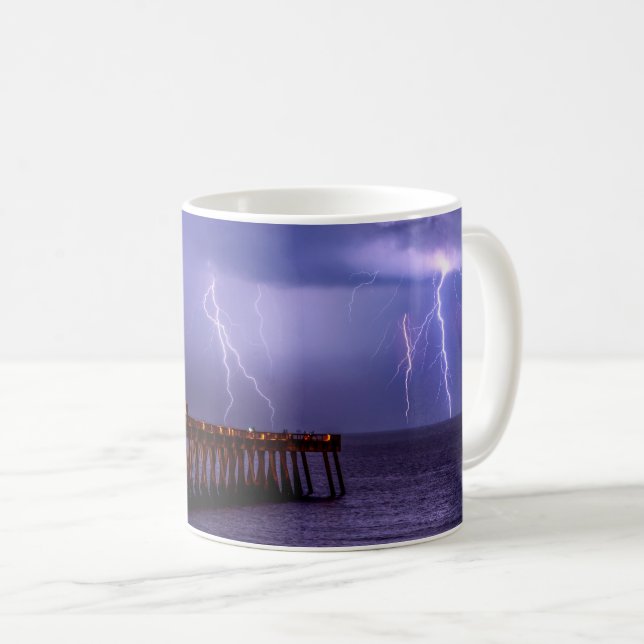 Caneca De Café Navarre Florida Lightning Storm (Frente Esquerda)