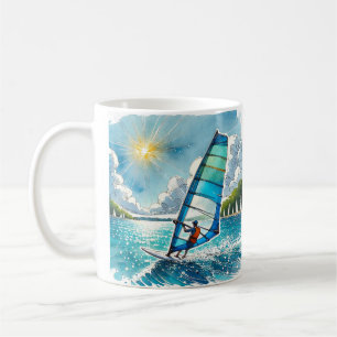 Caneca De Café Navegação no lago