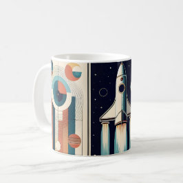 Caneca De Café Navegação por Galáxia de Arte da Idade do meio séc