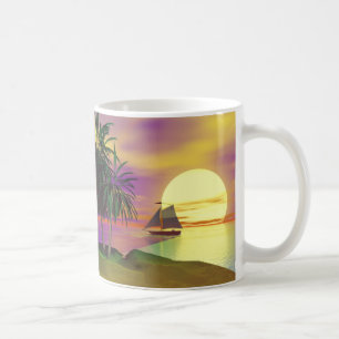 Caneca De Café Navegação por Sunset