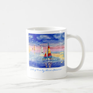Caneca De Café Navegando o gato livre de Hobie