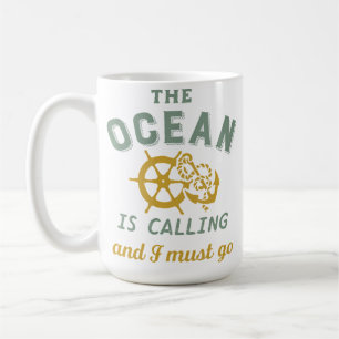 Caneca De Café Navegando Para Marinheiro Capitão do Barco à Vela