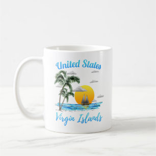 Caneca De Café Navegando pelas Ilhas Virgens Americanas