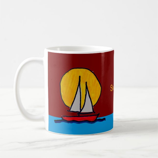 Caneca De Café Navegue para longe! (Esquerda)