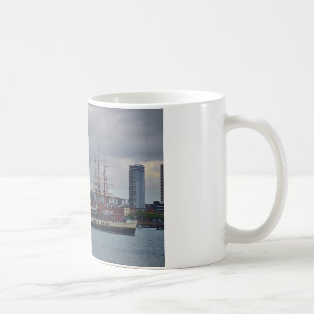Caneca De Café Navio a vapor de pá Waverley (Direita)