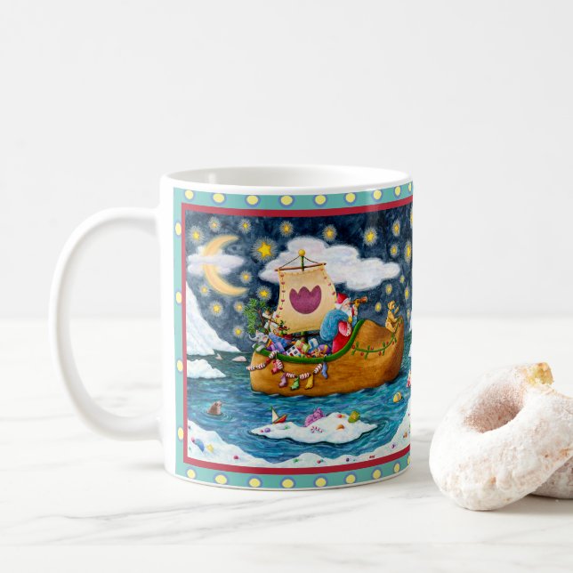 CANECA DE CAFÉ NAVIO CALÇADO NEERLANDÊS, ICEBERGS, BALEIA, URSO (Com Donut)