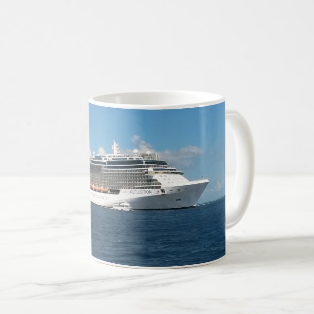 Caneca De Café Navio de cruzeiro (Frente Esquerda)