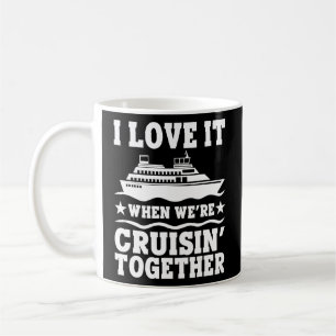 Caneca De Café Navio de Cruzeiro Adoro quando estamos cruzando
