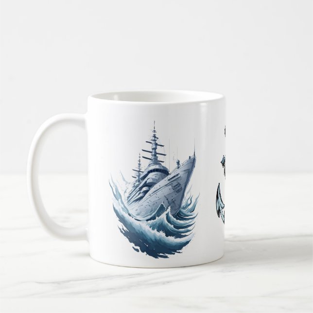 Caneca De Café Navio de cruzeiro blindado (Esquerda)