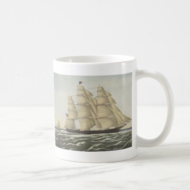 Caneca De Café Navio de tosquiadeira, nuvem de voo (Direita)
