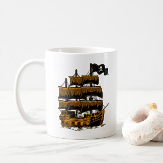 Caneca de Café Navio Pirata