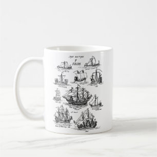 CANECA DE CAFÉ NAVIOS VELHOS DE NAVEGAÇÃO