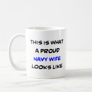 Caneca De Café navy wife