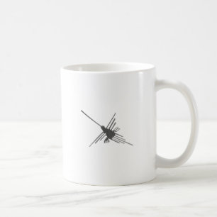 Caneca De Café Nazca Lines Hummingbird Newsprint