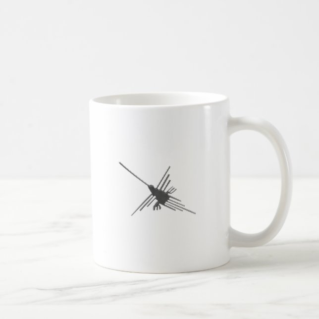 Caneca De Café Nazca Lines Hummingbird Newsprint (Direita)