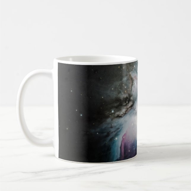Caneca De Café Nébula azul, cinza e roxa (Esquerda)