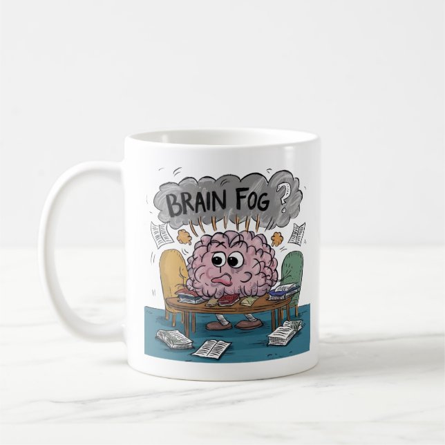 Caneca De Café Nebulosidade Mental (Esquerda)