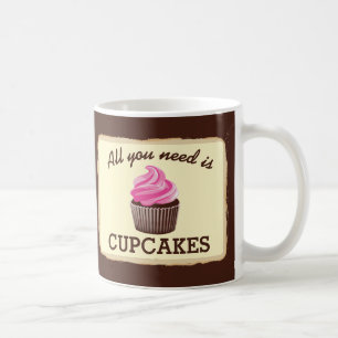 Caneca De Café Necessidade de Cupcakes