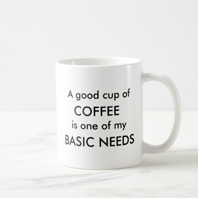 CANECA DE CAFÉ NECESSIDADES DE BASIC (Direita)