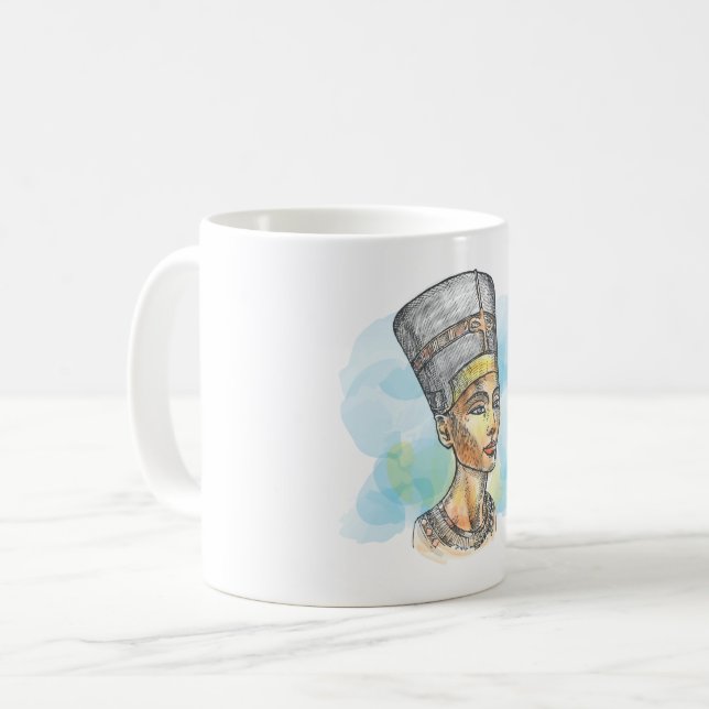 Caneca De Café Nefertiti (Frente Esquerda)
