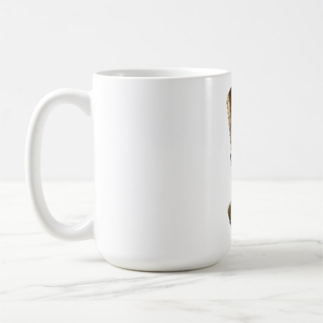 Caneca De Café Nefertiti Rainha Dourada (Esquerda)