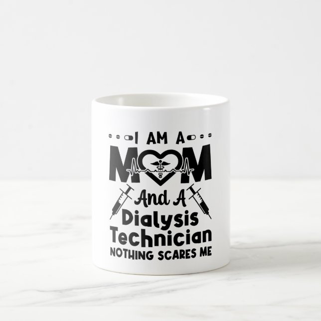 Caneca De Café Nefrologia Sou Mãe E Técnica De Diálise (Centro)