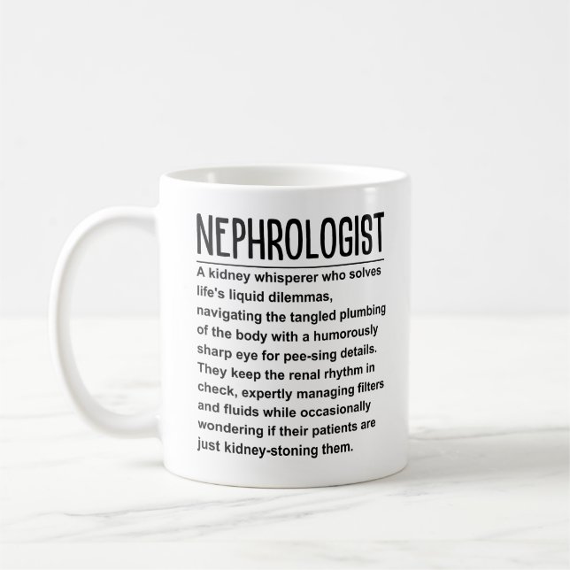 Caneca De Café Nefrologista (Esquerda)