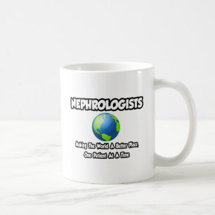 Caneca De Café Nefrologistas... Fazer o mundo um lugar melhor