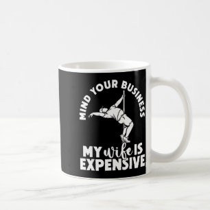 Caneca De Café Negócios da mente esposa é cara dia dos pais engra