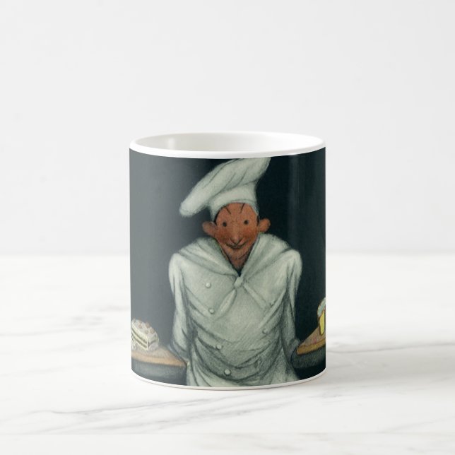 Caneca De Café Negócios de Comida Antiga, Padeiro com Sobremesas  (Centro)
