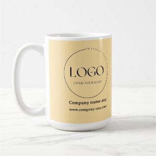 Caneca De Café Negócios de design de cor do Coronel Mostarda pers