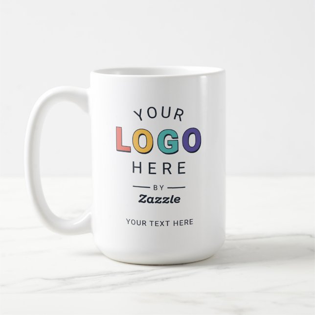 Caneca De Café Negócios de Logotipo Personalizado (Esquerda)