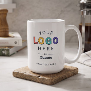 Caneca De Café Negócios de Logotipo Personalizado