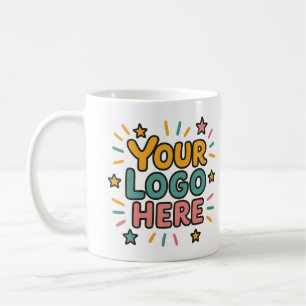 Caneca De Café Negócios, Empresa, Seu Logotipo Aqui