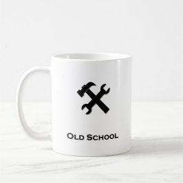 Caneca De Café Negra-negra da antiga escola Wrench