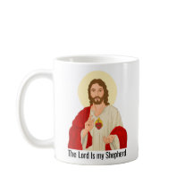 Negro O Senhor é o meu Pastor Jesus ilustrado