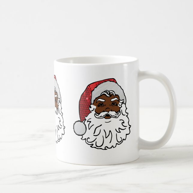 Caneca De Café negro santa claus (Direita)
