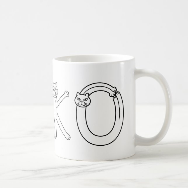 Caneca De Café NEKO Mug (Direita)